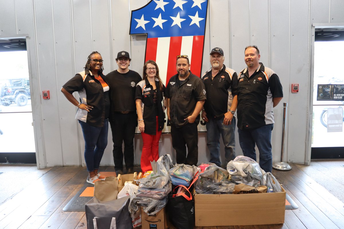TeamDDTwo's tweet photo. Thank you Low Country Harley-Davidson and community for the school supplies collected at the Fill the Bus Charity Ride for DDTwo students in need. Together we are stronger! #DD2Strong #TeamDorchester https://t.co/qh9jRxXpD3