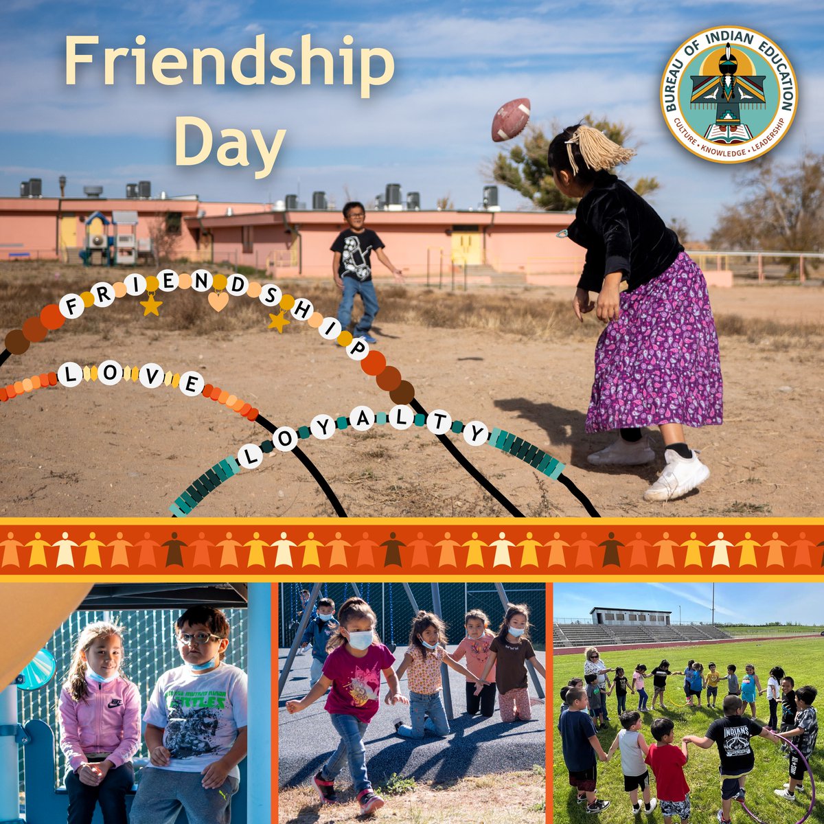 BureauIndianEdu's tweet image. ✨ Celebrating Friendship Day! ✨ 

Friendships foster unity, support, and growth, creating spaces where lifelong connections are made. Join us in celebrating the spirit of togetherness! 💖
 
#FriendshipDay #NativeEd