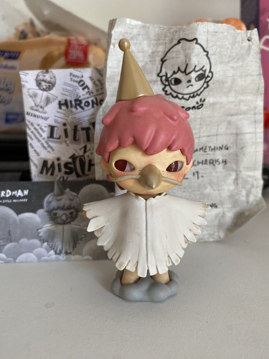 winaester's tweet photo. [ help rt please ]

wts • want to sell ready ina ✧.*

Hirono Little Mischief Birdman 
165k (before shopee video)
dom surabaya ༉‧₊˚.

with box, foil, card
bisa shopee/shopee video ੈ✩‧₊˚

wts hirono ready ina hirono little mischief hirono birdman unsealed https://t.co/sHpcGKK0Kb