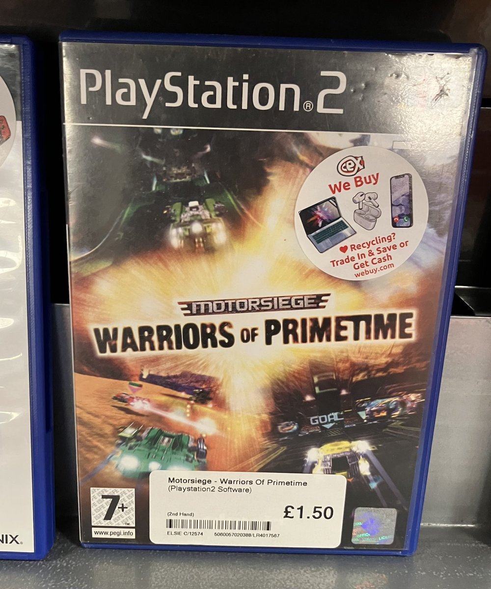 AmyFluidGoth's tweet photo. Unfortunately there’s no traditional racing mode, just deathmatch arenas, so it’s not a #SplashWaveRacing candidate… Still, not bad for a £1.50 CEX pickup! https://t.co/mMKelop6Ui