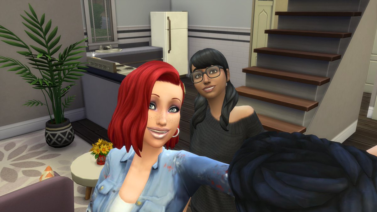 Lozziesims's tweet photo. Turns out Niyah is quite popular among her peers. She has lots of friends, who often gather at her home. #Sims4 https://t.co/K87iosJNiD