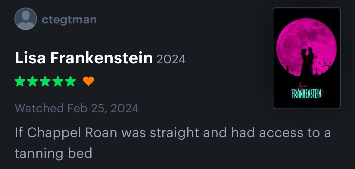 codyscollective's tweet image. My single Letterboxd review