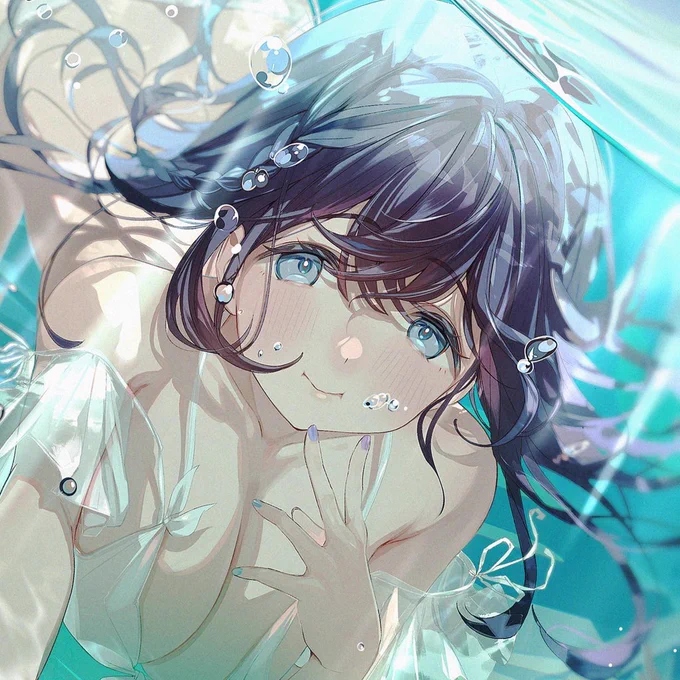 【告知】コミックマーケット104にて販売される電撃萌王様の『おとなの萌王 夏を楽しむ彼女の姿が眩しい本』にて1点描かせていただきました!全貌は本誌にて! 