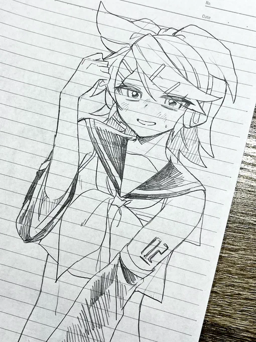 鏡音リンのふりをする鏡音レン 
