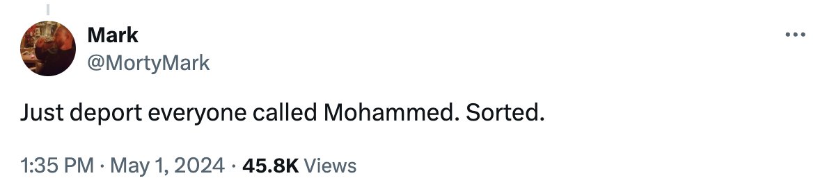 This you, Mark? 

Look up the tweet history of anyone using #FarRightThugsUnite to claim they're just ordinary folks with legit concerns and they ALL have a history of tweeting racist fash bullshit.
