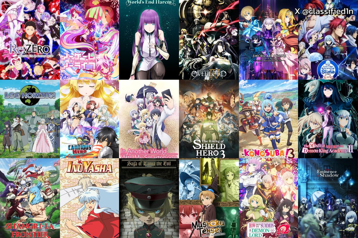 classified1n's tweet photo. Which Isekai Anime has the best storyline and which has the worst?

Give a reason to back your claim if you can. https://t.co/oiyoJWnO2D