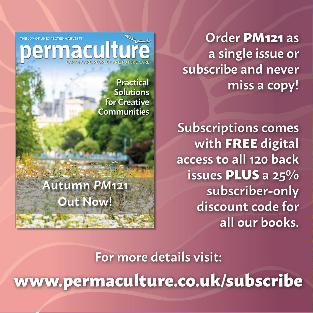 Permaculture Mag (@permaculturemag) on Twitter photo RECONNECT WITH OUR HERBAL ANCESTRY
In the new issue, PM121, Kaz <a href="/seedsistA/">Karen Lawton</a> and Fiona share their passion for plants and how an understanding of botany can help us deepen our herbal knowledge.
PM121 is available as a single issue and with a subscription.
shop.permaculture.co.uk/collections/pe… RECONNECT WITH OUR HERBAL ANCESTRY
In the new issue, PM121, Kaz <a href="/seedsistA/">Karen Lawton</a> and Fiona share their passion for plants and how an understanding of botany can help us deepen our herbal knowledge.
PM121 is available as a single issue and with a subscription.
shop.permaculture.co.uk/collections/pe…