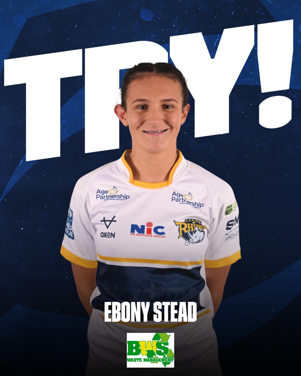 7' TRY - EBONY STEAD ON DEBUT!

Leeds go inches away through Dainton and Murray, but on the last tackle they find their way through as Stead finishes a lovely move in the corner.

Bennett can’t kick the touchline conversion.

Featherstone Rovers Women 0 - 10 Leeds Rhinos Women