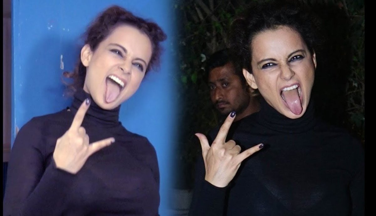 vaibhavjasuja12's tweet photo. 2 words for this mad women 😂
She is mp of bjp 🙄 what type of people are ruling india this makes me worry 
#KanganaRanaut #Rahul_Gandhi #BroadcastingBill @RahulGandhi 
#StopBroadcastingBill https://t.co/JOLBIqW9Hi