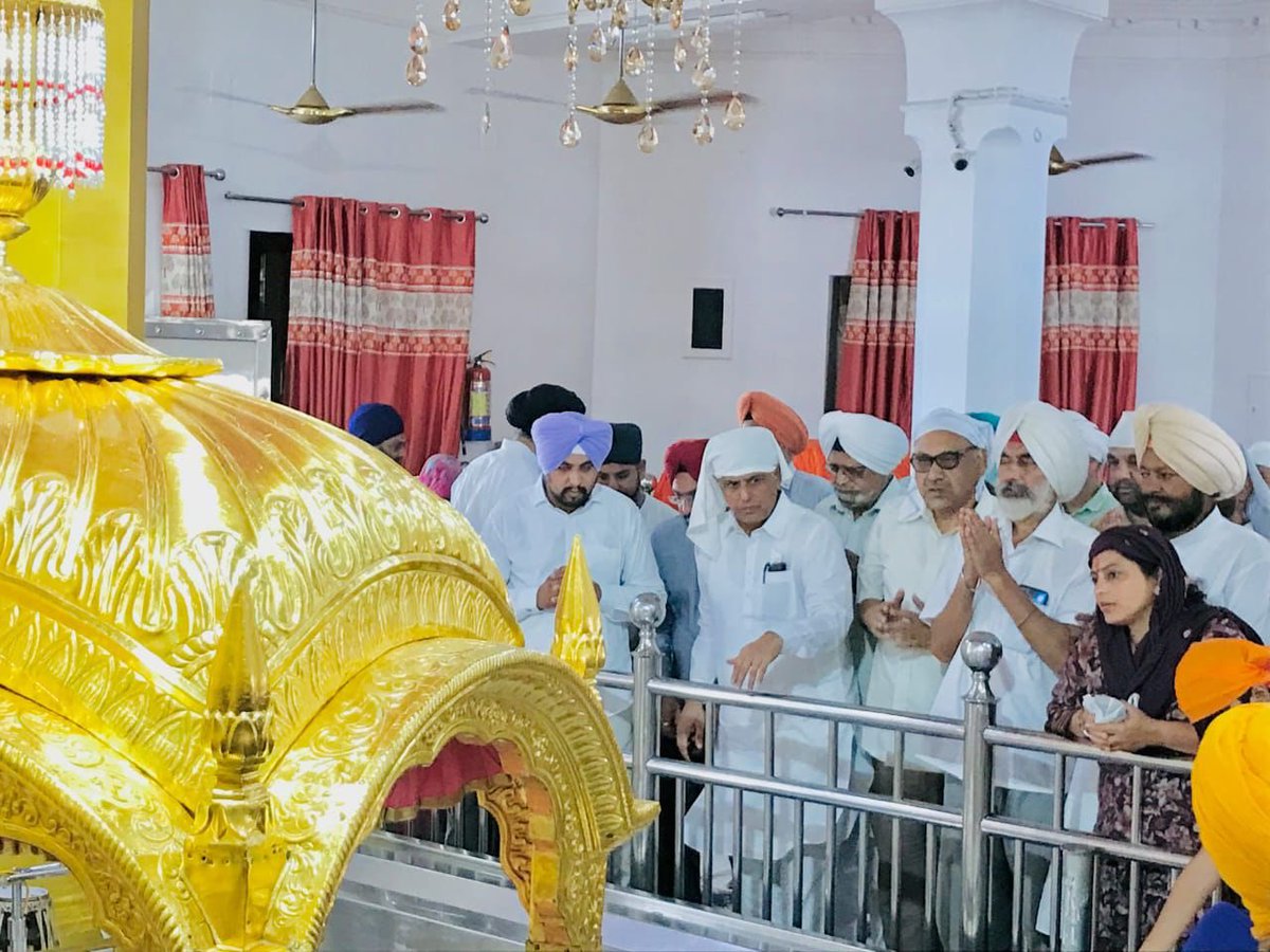 ManishTewari's tweet photo. Paying obeisance at Takht Sri Kesgarh Sahib - Sri Anandpur Sahib. https://t.co/nQbc4c3ndo