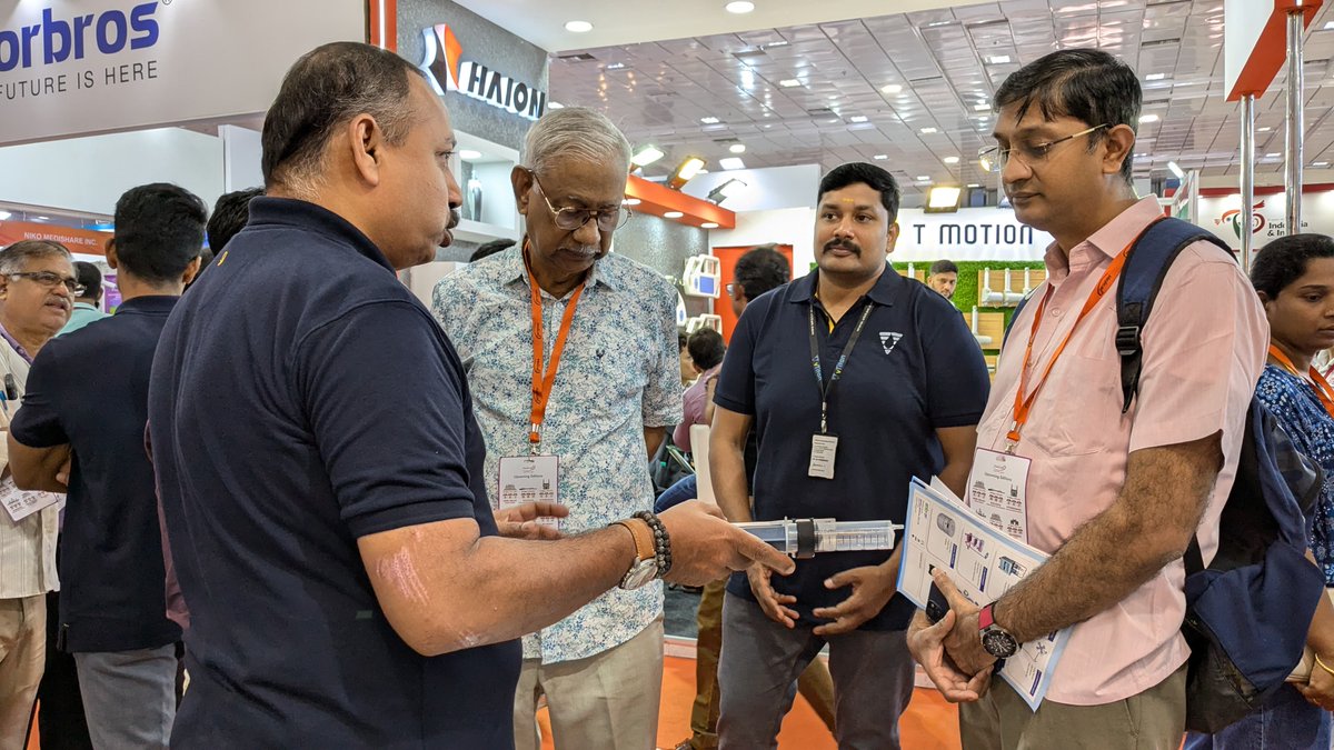 vTitan_Corp's tweet image. We are honored to welcome Dr. P.B. Sivaraman, Director of #CURIHospital and Chairman of the Chennai Urology and Robotics Institute, along with Dr. Ananthakrishnan Sivaraman, consultant #urologist, laparoscopic laparoscopic and #roboticsurgeon, to our stall.

#Medicall2024 #vTitan