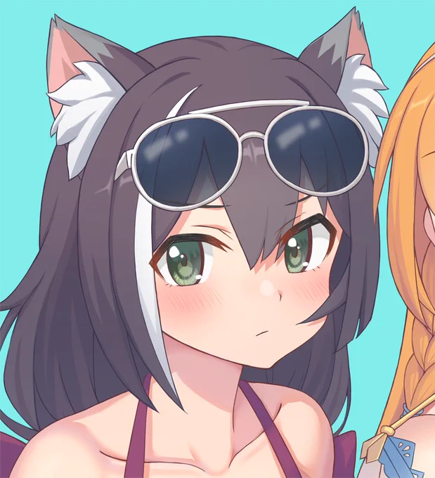 こちらの美食殿合同誌に参加させていただきました!新規イラスト2点描かせていただいております。珍しくお耳が無事なキャルちゃんも描いておりますので、是非お手に取って見ていただけますと嬉しいです! 