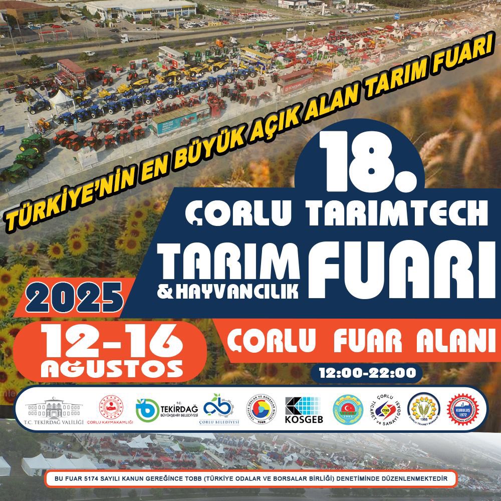 Seneye Görüşmek Üzere

Başta binbir emekleri ile ürün ve hizmetlerini kıymetli ziyaretçilerimize sunmak üzere fuarımızda yer alan 
KATILIMCI FİRMALARA,
Kıymetli ÇİFTÇİLERİMİZE,
Gelen tüm ZİYARETÇİLERE,
Fuarda emeği geçen tüm çalışan ve EMEKÇİLERE,
TAKİPÇİLERİMİZE
TEŞEKKÜR EDERİZ.