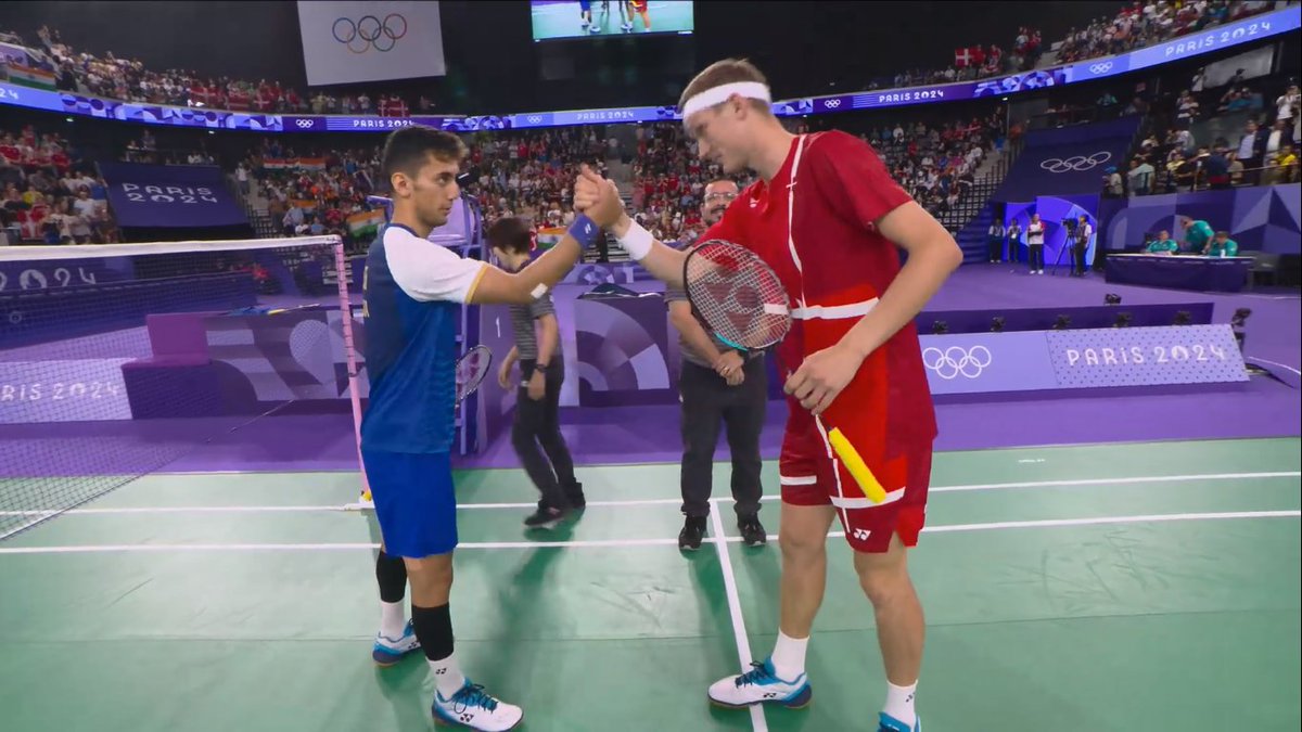 TheKhelIndia's tweet photo. Viktor Axelsen 🗣️ - "I am sure 4 years from now, Lakshya will be one of the favourites to win the Gold medal in LA 2028 Olympics " 

He also said "Lakshya Sen is an incredible talent. It was my toughest match today" https://t.co/RTB7iI56z9