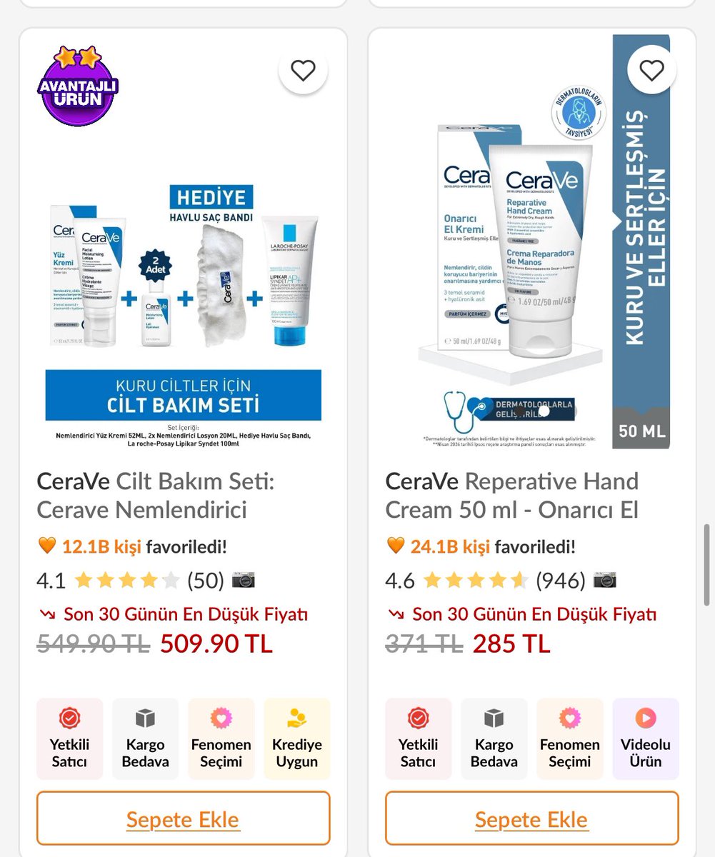 Cerave setlerin fiyatına bakın nemlendirci diyince olay bi marka🤞🏻

ty.gl/wgld49u2gg

Reklam