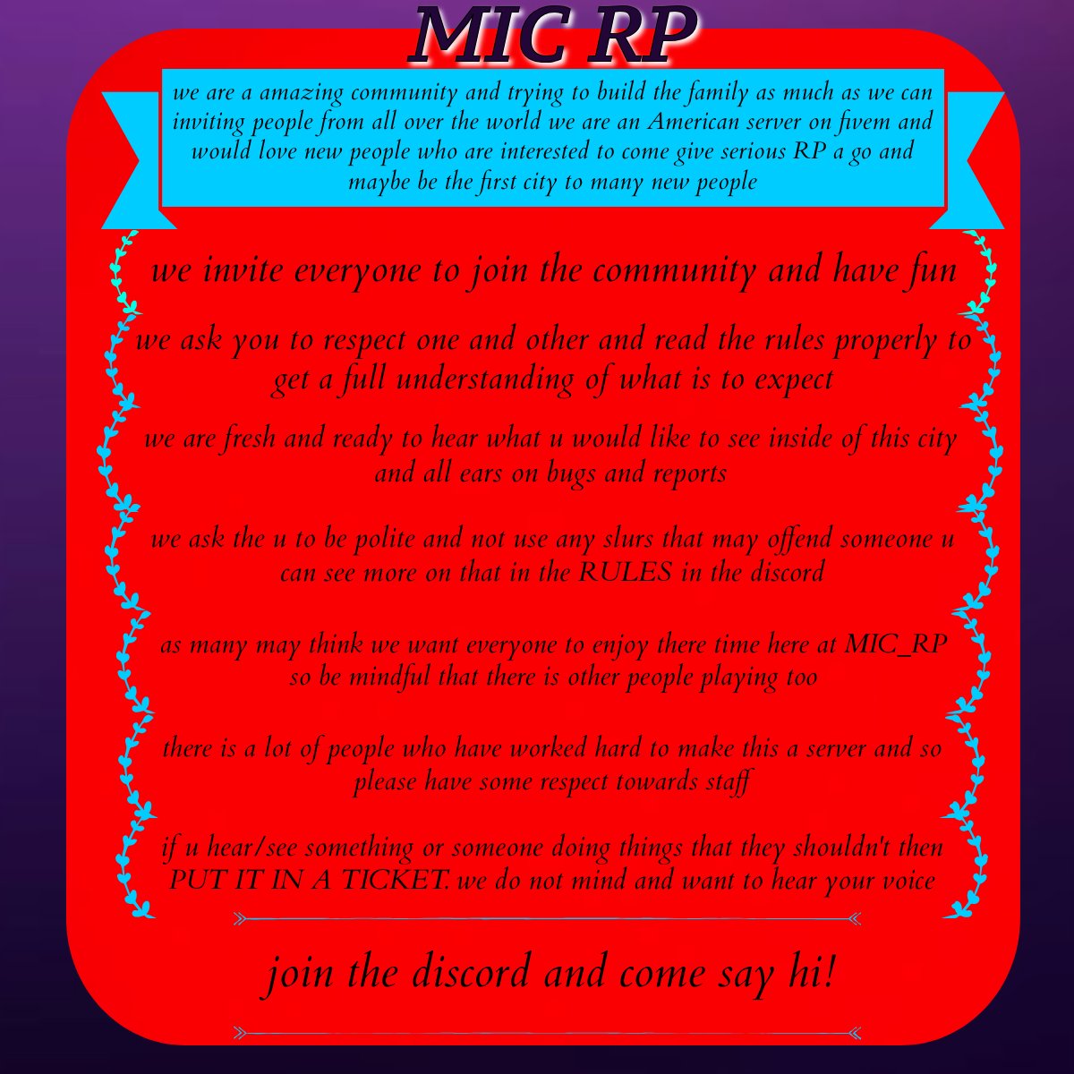 MIC_RP's tweet photo. link in bio come check us out! https://t.co/KmGR3vMJkV