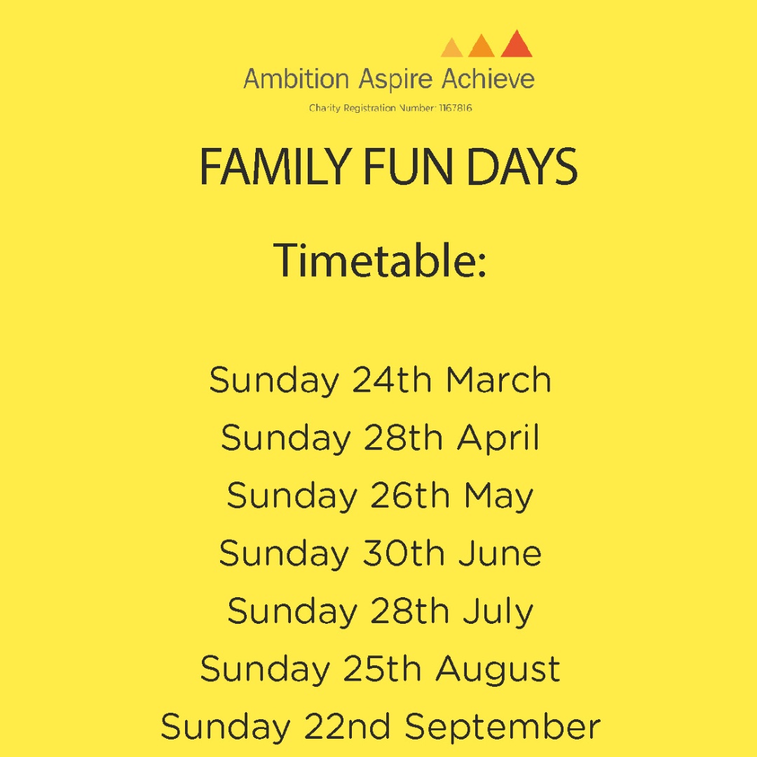 theaaazone's tweet photo. Join us for a fun family day out with a  variety of activities at our next Family Fun Day on the 25th August

Booking is required, contact bookings@theaaazone.com to book your family’s place.   #ambitionaspireacheive #newham #FamilyFunDay https://t.co/9R9dCQTpiZ