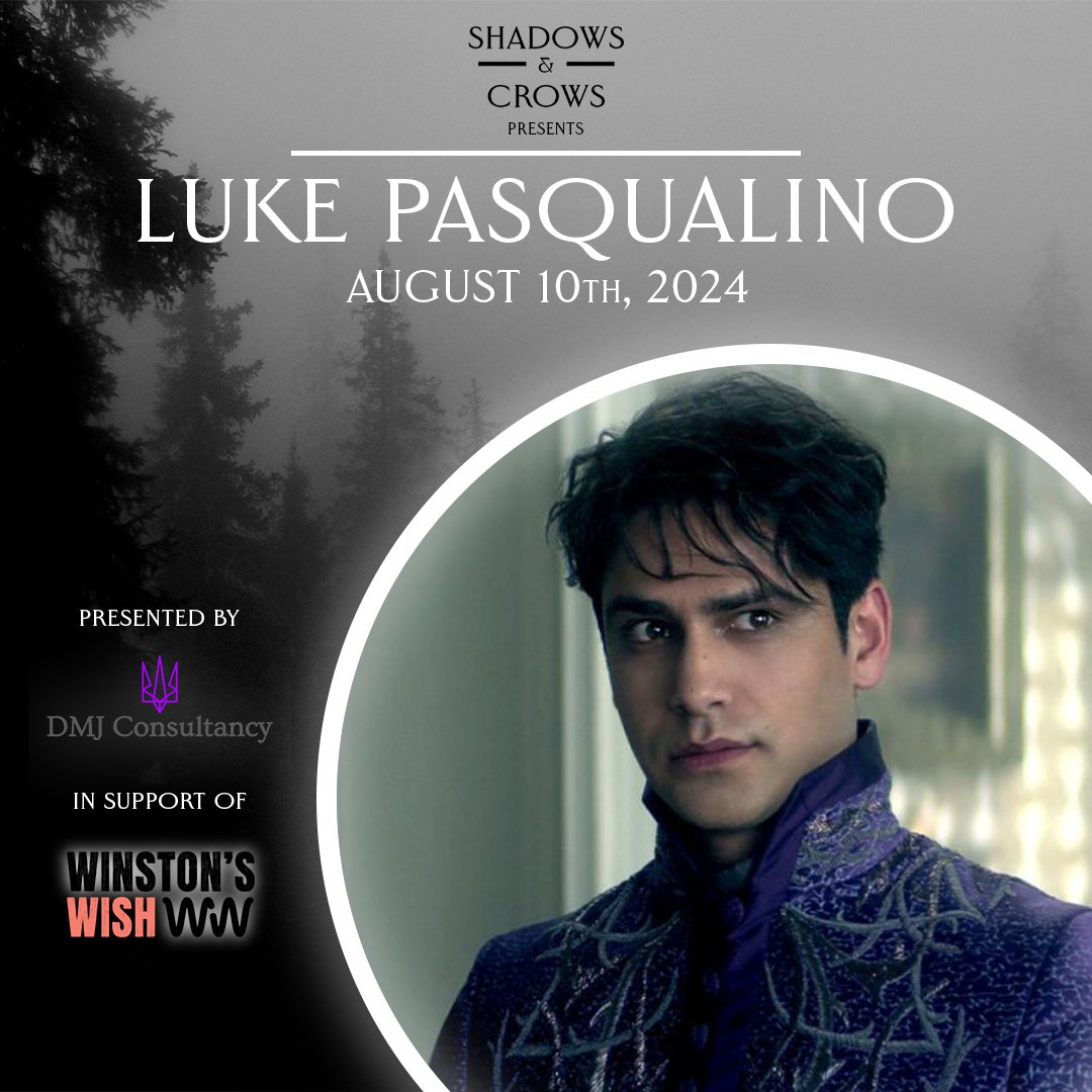 DMJConsult23's tweet photo. Next Saturday, meet @lucapasqualino &amp; Dean Lennox Kelly virtually at #ShadowsAndCrowsOnline4 in aid of @winstonswish.

Activity tickets available here: https://t.co/0KH5QGZXkV

#LukePasqualino #DeanLennoxKelly
#ShadowAndBone #SixOfCrows #Grishaverse
#TheMusketeers #Shameless https://t.co/vPgwINMKLm