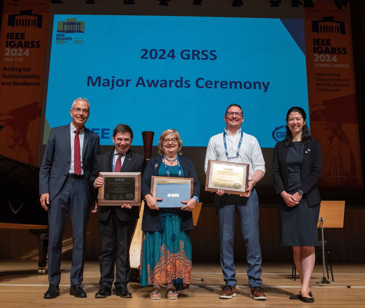 🎉Celebrating Our 2024 IEEE GRSS Awardees!
🏅Outstanding Service Award: Prof. Werner Wiesbeck
🏅Education Award: Prof. Franz Meyer
🏅Fawwaz Ulaby Achievement Award: Dr. Simonetta Paloscia
🏅Industry Leader Award: Massimo Comparini
🏅Electromagnetics Awardee, Prof. Kamal Sarabandi
