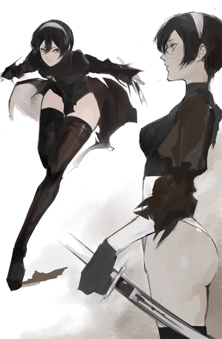 #進撃の巨人 #AttackOnTitan #NieR_Automata mikasa2B 