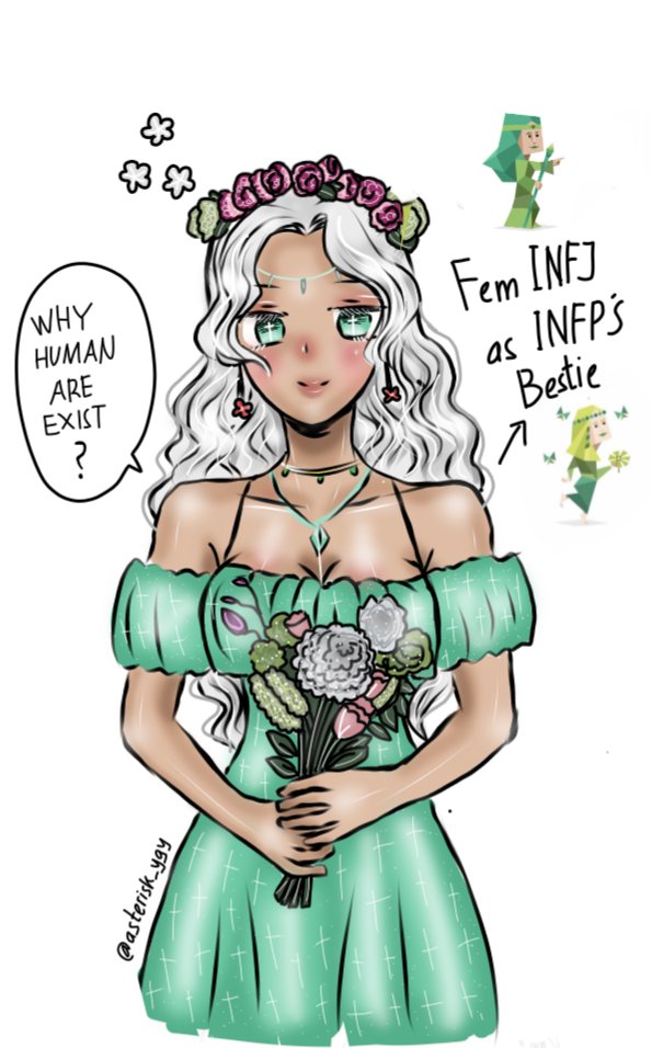 asterisk_ygy's tweet photo. she has the most deepest thought among 16 types 💚❤
*who could answer her definetly will be her bestie 😇*

art by me @asterisk_ygy 💕

#infpxinfj #infjxinfp #mbti #infjfanart #infpfanart  #mbtifanart #infjfanart #femaleinfj #femaleinfp #infj #infp #mbtioc #mbtimemes #oc #fanart https://t.co/drjBuzjkla