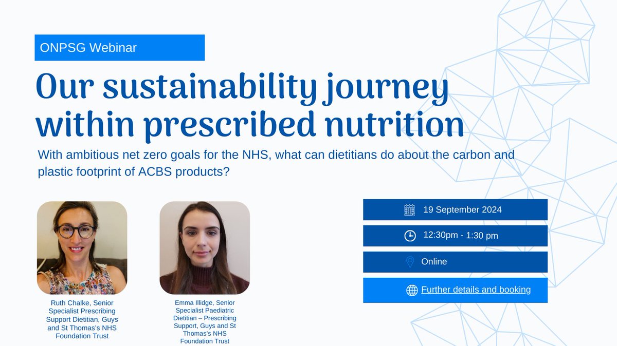 <a href="/BDA_Sustainable/">BDA Sustainable Diets Specialist Group</a> <a href="/BAPENUK/">BAPEN UK</a> @BDA_peng <a href="/BDA_Dietitians/">British Dietetic Association</a>
Have you seen our next webinar on #sustainability within prescribed nutrition?
Book your place here bda.uk.com/events/calenda…