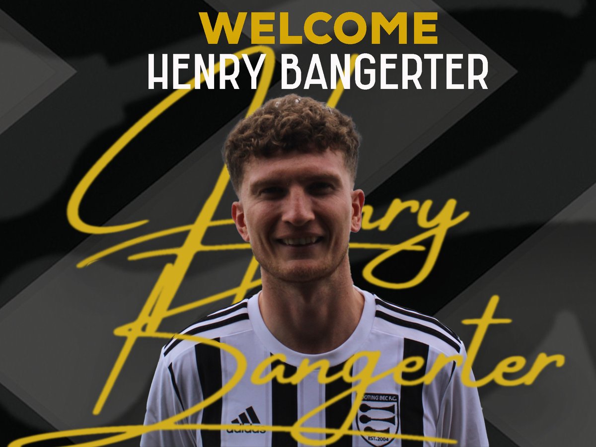 TootingBecFC's tweet photo. ✍️ Bangerter joins the Bec!

Tooting Bec are delighted to announce that Henry Bangerter has committed to the club for the 24/25 season.

📲 If you would like to sponsor Henry please email: info@tootingbecfc.com

Welcome to the Bec, Henry ⚫️⚪️

#UpTheBec #TBFC https://t.co/eOb5RvsVFn