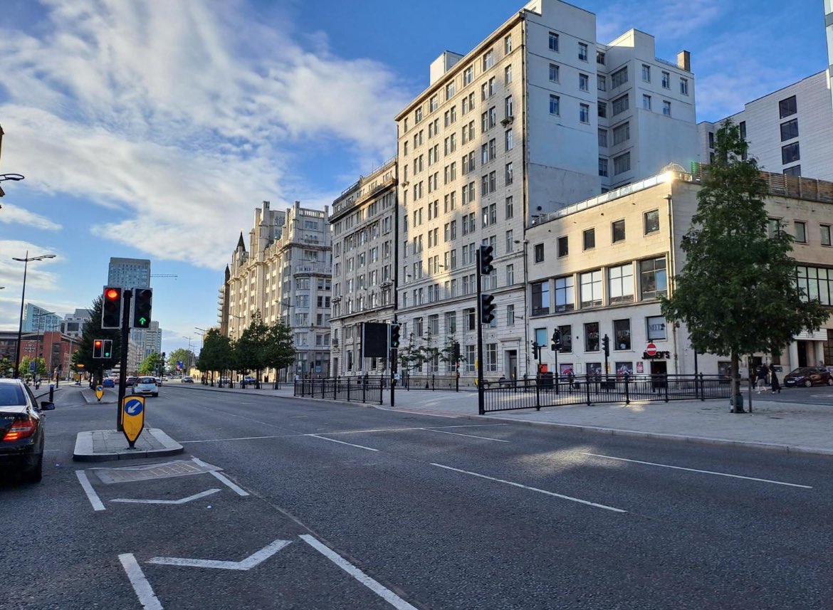 Declan_Henry_'s tweet photo. Liverpool StreetScene have been incredible over the past 24 hours.

Clearing up the Strand and County Road after the rioting by mindless thugs and giving the spaces back to the community.

@lpool_LSSL @lpoolcouncil https://t.co/hKC1U7cNAb