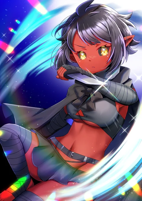 Semias(#semias_mortis)さんのOC、Leliaさんを描かせて頂きました!リクエスト有難うございます #Skeb #よその子 
