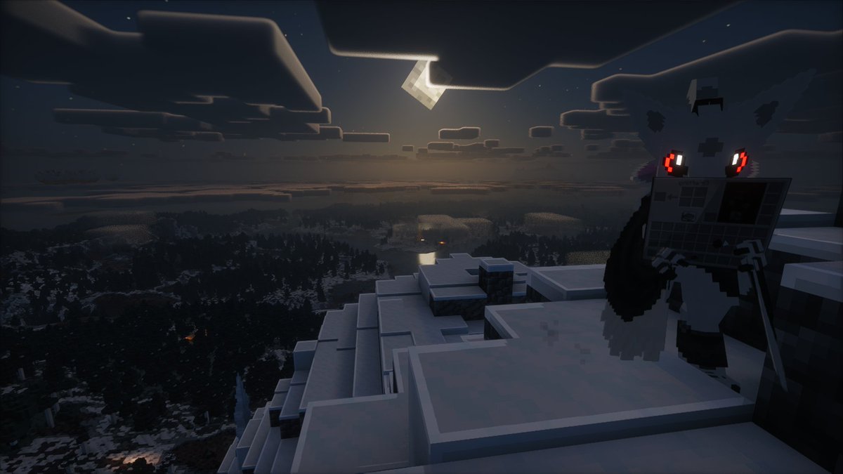 Friend of mine took this screenshot while we were testing his modpack. Looks lovely! #minecraft #Avali