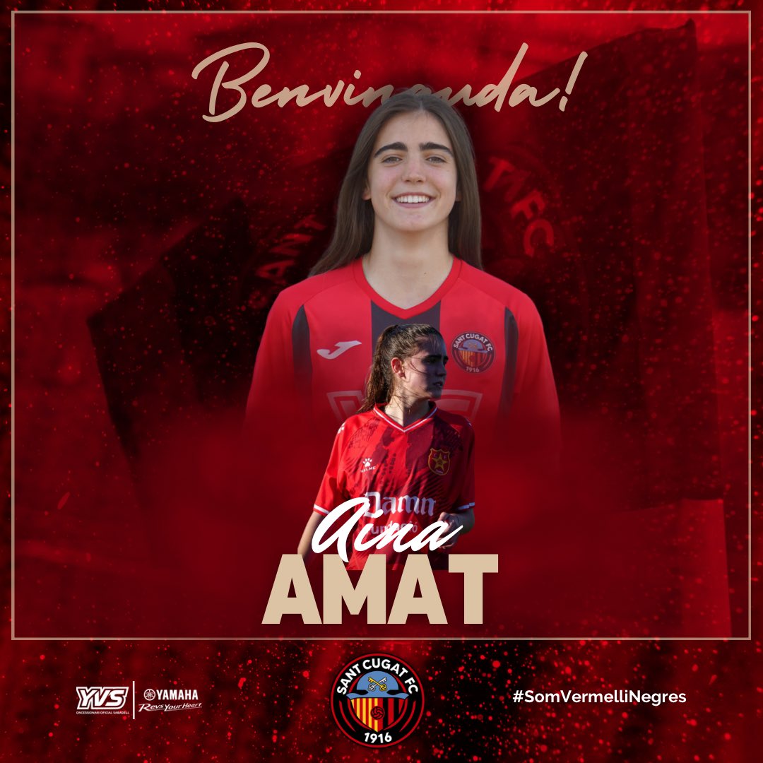 SantCugatFC's tweet photo. FITXATGES | ✍🏼

✅ Les defenses Lydia Bellmunt, Aina Amat, i Judith Brao s’incorporen al Primer Equip Femení procedents del CF Damm.

✨ Talent, regularitat i intel·ligència per sumar a la nostra línia defensiva! 

Benvingudes! 🔴⚫

🤝🏼 @YamahaYvs 

#SomVermelliNegres https://t.co/4ln9xTG7yX