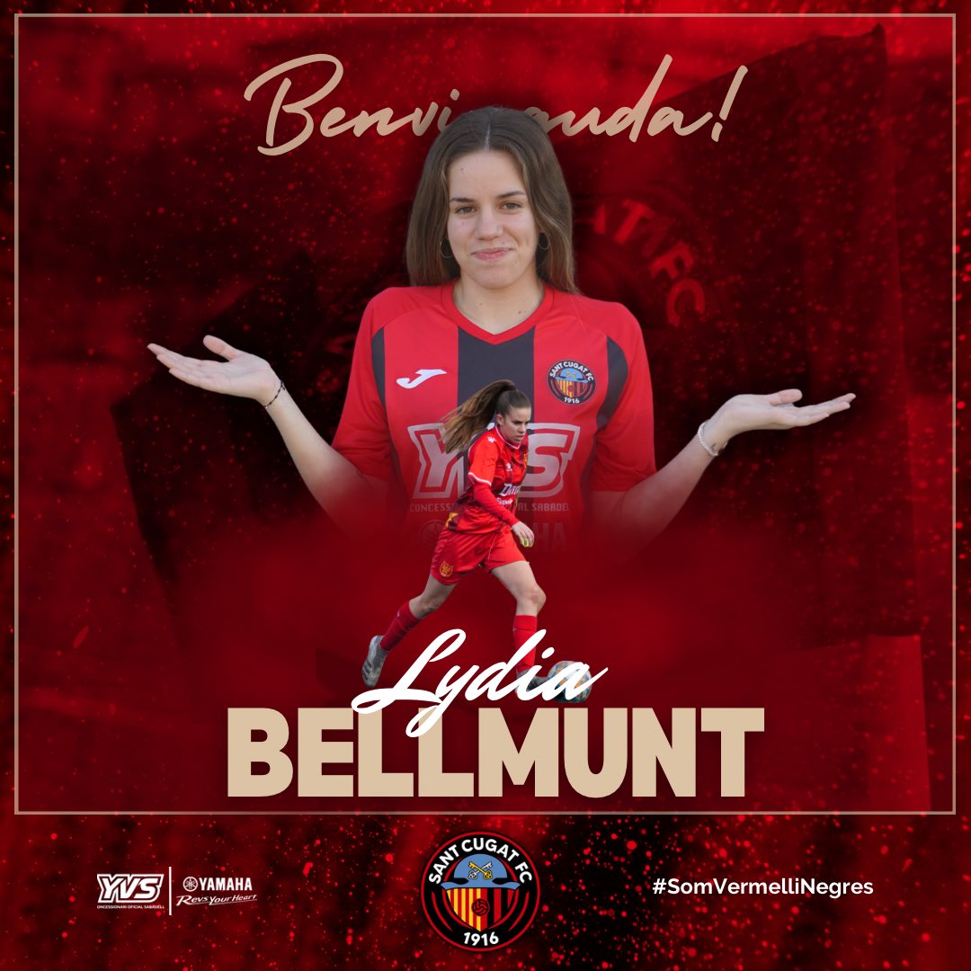 SantCugatFC's tweet photo. FITXATGES | ✍🏼

✅ Les defenses Lydia Bellmunt, Aina Amat, i Judith Brao s’incorporen al Primer Equip Femení procedents del CF Damm.

✨ Talent, regularitat i intel·ligència per sumar a la nostra línia defensiva! 

Benvingudes! 🔴⚫

🤝🏼 @YamahaYvs 

#SomVermelliNegres https://t.co/4ln9xTG7yX
