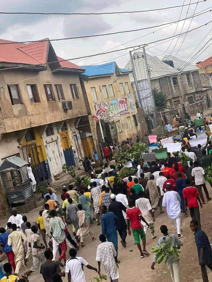 VictorIsrael_'s tweet photo. Day 4 and Kano Protesters are out. Dem so send Tinubu speech. 

Can we the online protesters show them support?

Repost for more people to join

 #EndBadGovernanceInNigeria https://t.co/RFCevUfGXS