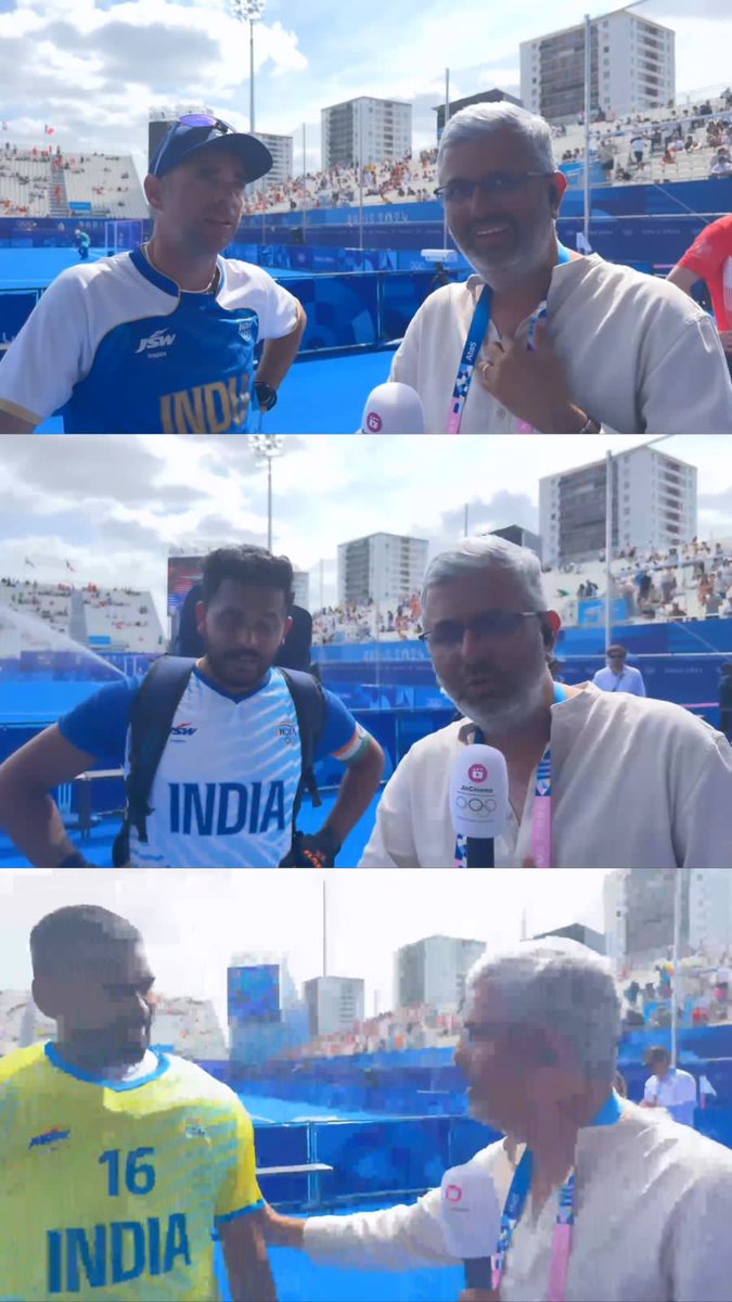 gauravkalra75's tweet photo. The men who make it happen!

What an honour to talk to these champions after that historic win!

And they do it all again in a couple of days!

#OlympicGames #Olympics #Paris2024 https://t.co/GKFxZxtpQs