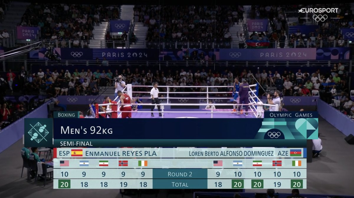 pelunaton's tweet photo. Para mí Reyes Pla ha ganado los dos primeros asaltos pero los jueces no quieren que ganemos esta pelea, para esto no competimos, es una vergüenza hombre #Paris2024 https://t.co/QraUB3yKFc
