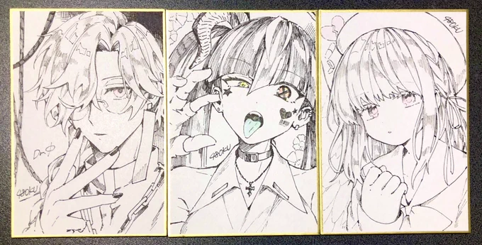 2022年末と2023夏に描いたやつの写真出てきた みんなかわいいねえ 