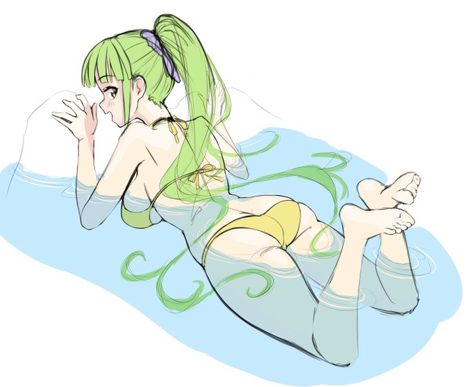 こんな水着シュロップシャーちゃんが欲しい!描けねぇ! 