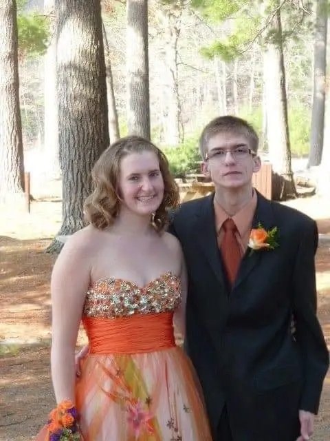 Ezekle1's tweet photo. This  is my son Jon with his prom date Maddi. He is a junior and he has  autism. About a month ago, Maddi, a senior, came to my office (I’m a  teacher at their school) and asked if Jon’s mom and I would allow her to  take him to prom. Maddi had gotten to know Jon through a school club  that promotes friendships between special needs kids and regular kids.  “He’s a junior,” she explained “so it’s his prom too. I just think he  should have the chance to go.” I told her we would be honored to have  him go with her.
During the next couple weeks, she asked what his  favorite color was (orange) so she could get a dress in that color. She  also made reservations for their group (they doubled with another  couple)at a restaurant that served his favorite food – chicken fingers  and French fries.
I encourage everyone to like and share this for three reasons:
1. To show support for special kids like Jon
2. To show support for groups that promote these friendships
3.  To remind us all, in a time when we hear about all the terrible things  going on, that there are wonderful kids like Maddi working to make  other’s lives better.
Credit : Mike Larson