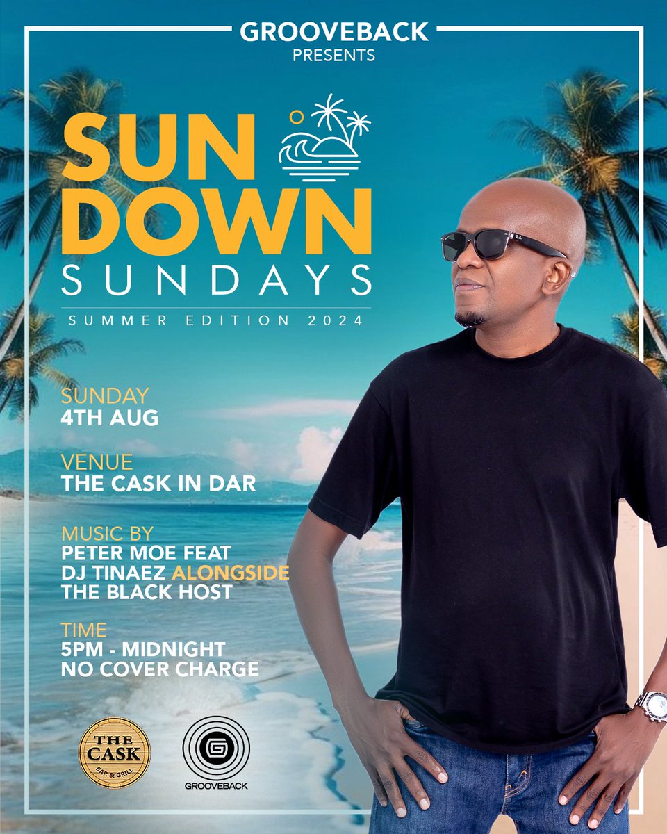 peterGrooveback's tweet photo. It's happening this Sunday at The Cask in Dar #SundownSundays #Grooveback #PeterMoe 

Cc @MichaelBaruti @MxCarter https://t.co/FOwYzUufLj