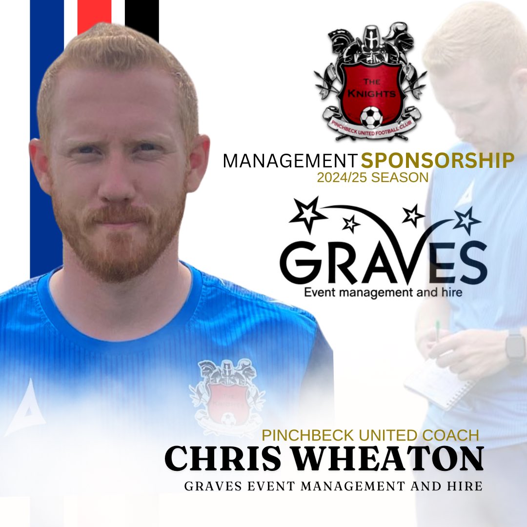 👤Management Sponsorship

First Team Coach Chris Wheaton has kindly been sponsored by Graves Events for the 2024/25 season. 

We thank you for Sponsoring Chris this season.
#ManagementSponsorship