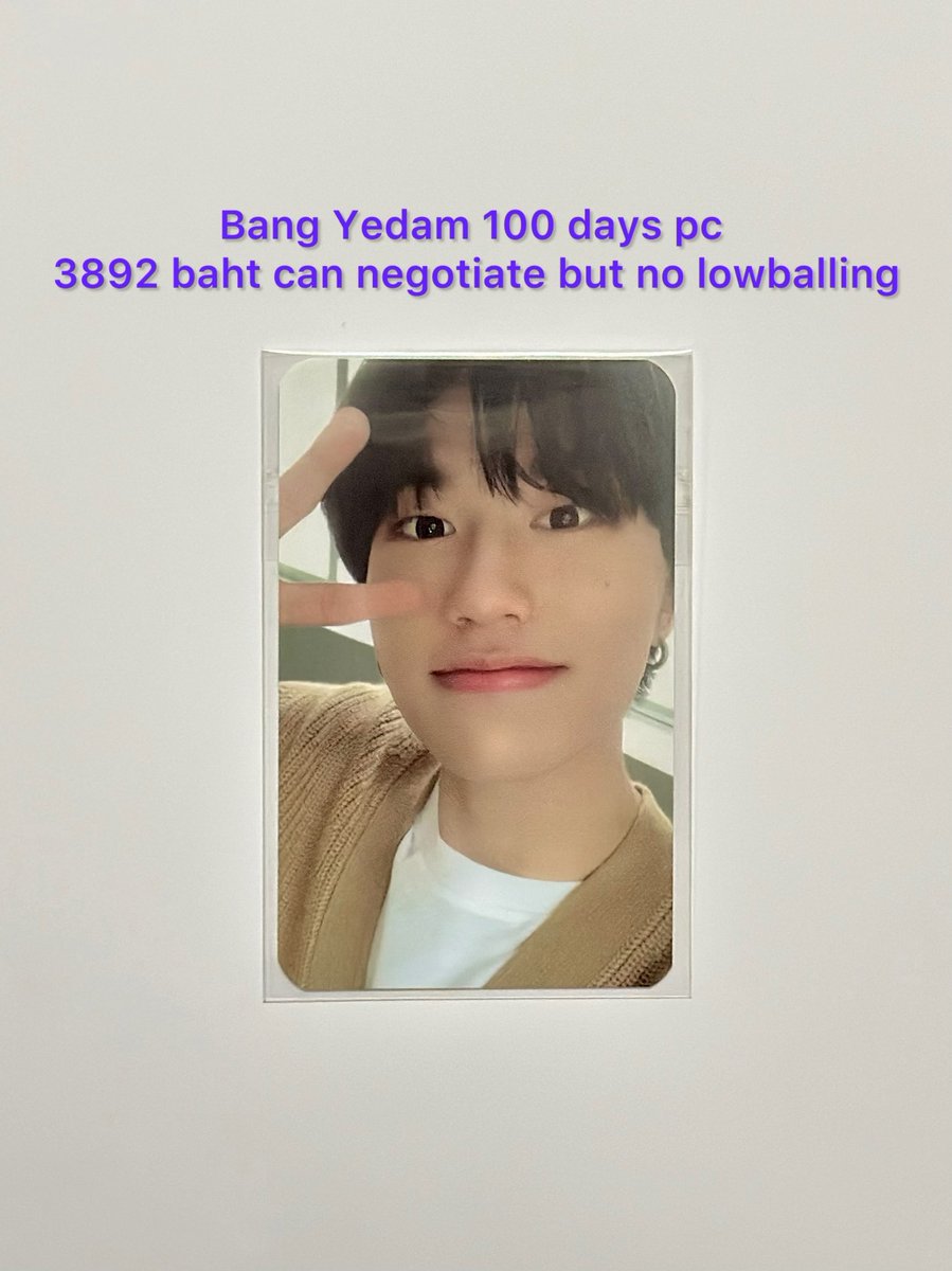 peachysunple's tweet photo. wts

Bang Yedam 100days pc
3892 baht can nego but no lowballing 🙏🏻🥺

f2f at BTS Asok or GMMTV building  (16/8-19/8) ✅
or Can f2f at #WeAreForeverFancon 16/8 &amp; 17/8 ✅

#ตลาดนัดbangyedam #ตลาดนัดyedam #ตลาดนัดเยดัม #ตลาดนัดบายดี #ตลาดนัดtruz #ตลาดนัดเด็กสมบัติ #ตลาดนัดtreasure https://t.co/DpkzhXxtLF