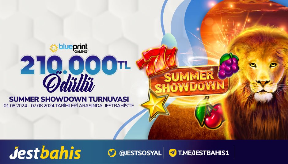 🌐JestBahis Giriş : cutt.ly/Jestbahis
⚡ JestBahis I  BluePrint Summer Showdown Turnuvası
💸 Ödül Havuzu I 210.000 TL 
⏰01.07.24 - 07.08.24 Tarihleri Arasında Geçerlidir! 
ℹ Detaylar Turnuvalar Sayfamızda!