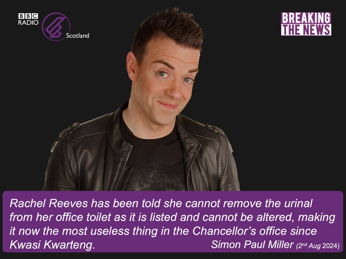 Just realised this morning that this was the 100th gag that I've got on BBC Scotland's #BreakingTheNews