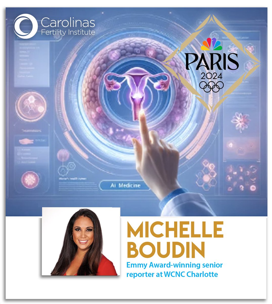 Exciting News: We’re Going to Be on TV!  

The Olympic coverage on NBC 6 in Charlotte will include a news piece on our practice!   The broadcast is scheduled to air next Tuesday morning, August 6th. 

We'll also share a clip of the segment on our social media platforms.