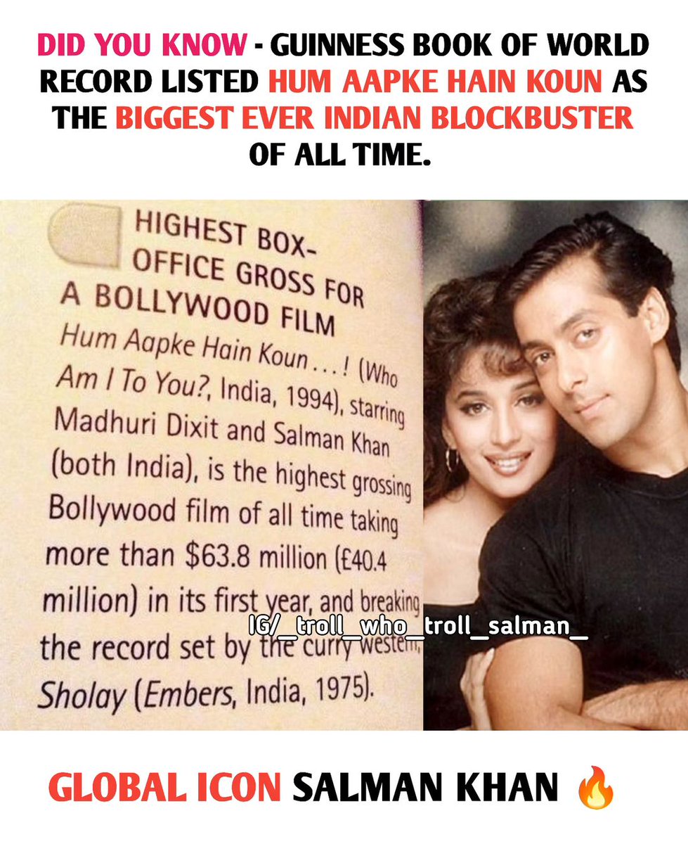 SalMad_Fan's tweet photo. GLOBAL ICON #SalmanKhan𓃵 & #MadhuriDixit
#30YearsOfHAHK #Aug5th
-Team PREM AND NISHA https://t.co/O1KPJgQcJf