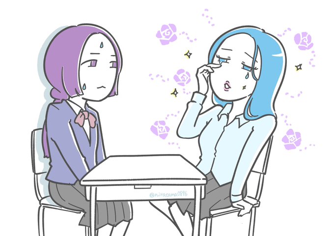 光る君高校 (新しいタイプの人が来た…)  #光る君へ #光る君絵