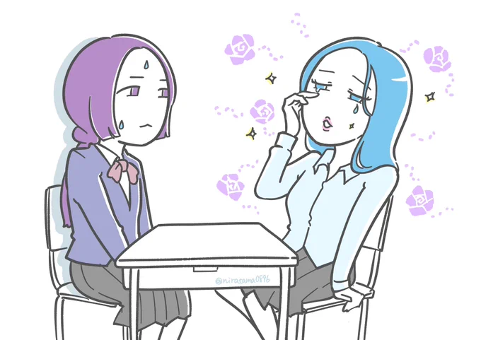 光る君高校 (新しいタイプの人が来た…)  #光る君へ #光る君絵