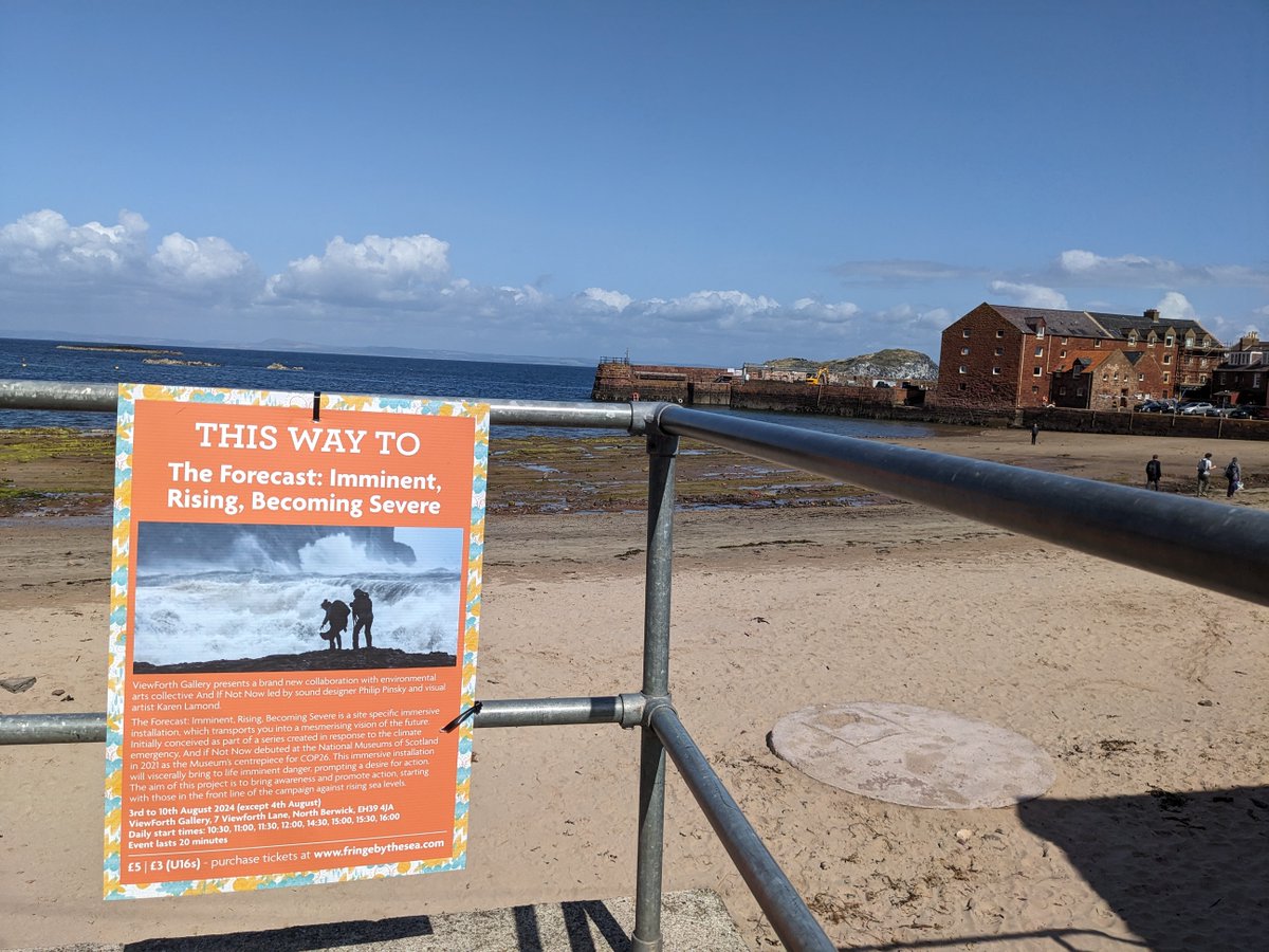 Great to see #TheForecast at <a href="/fringebythesea2/">Fringe by the Sea</a>  while enjoying the warm and sunny weather in #NorthBerwick yesterday. A camera obscura with a difference. On though Saturday August 10th: fringebythesea.com/the-forecast/