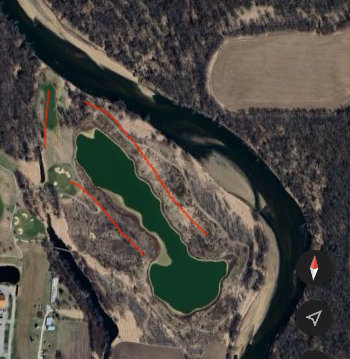 BendelowGreens's tweet photo. Blue Top Ridge
Riverside, Iowa 
@bluetopridge
@iowapga 
#iowaopen 

Lost Holes,
Sort of apocalyptic…

All I know is these holes were constantly flooded so they were abandoned.  Someone can chime in but I feel like the holes that were added to replace them were 3/4/5???? https://t.co/vwnR8zbBhE