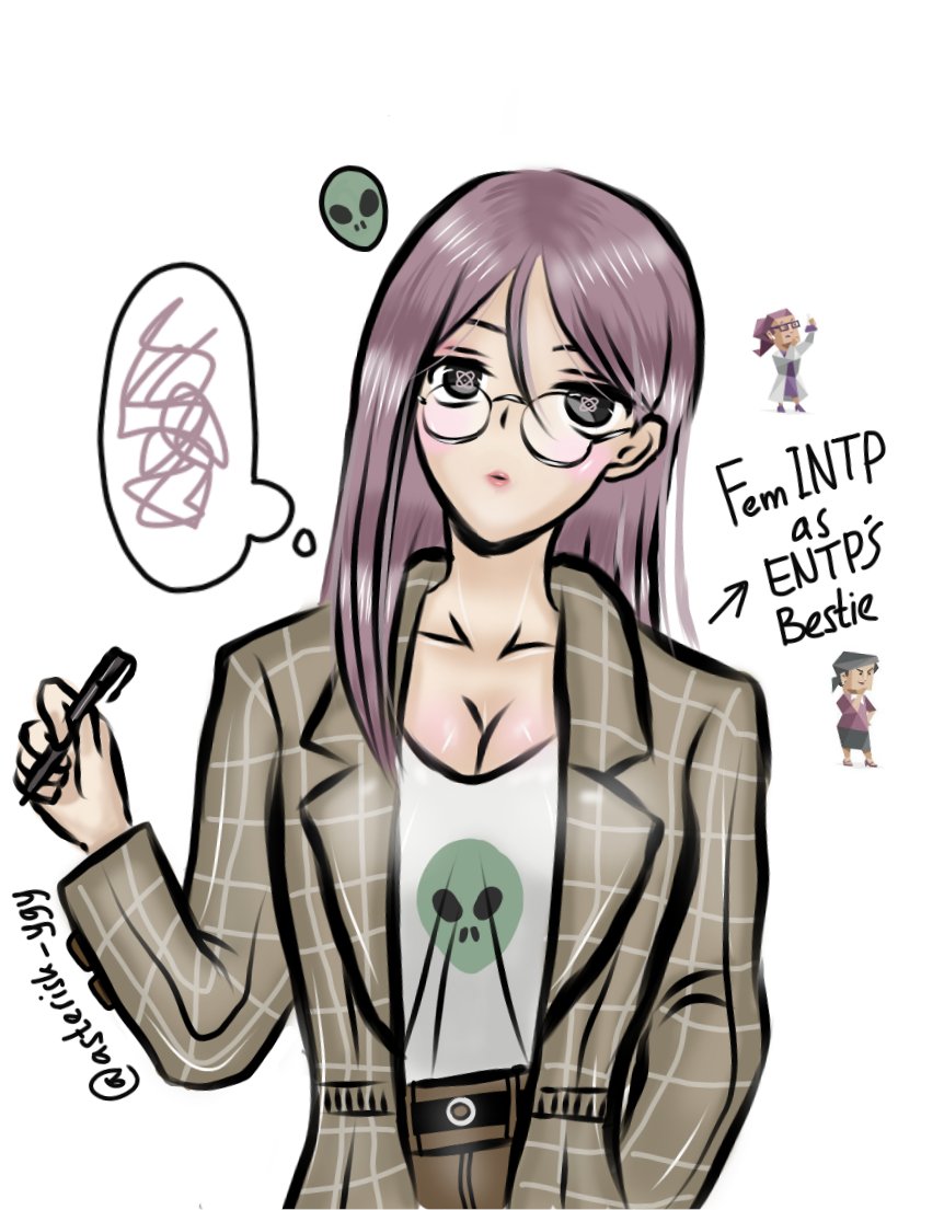 asterisk_ygy's tweet photo. meet the most strange, random and weird type. yet they are funny and goofy once u know them very well. best bruv and bestie!! 🤗✨

art by me @asterisk_ygy 💕

#intpxentp #entpxintp #mbti #intpfanart #entpfanart #mbtifanart #femaleentp #femaleintp #entp #intp #mbtioc #mbtimemes https://t.co/1CMksPC1ZL